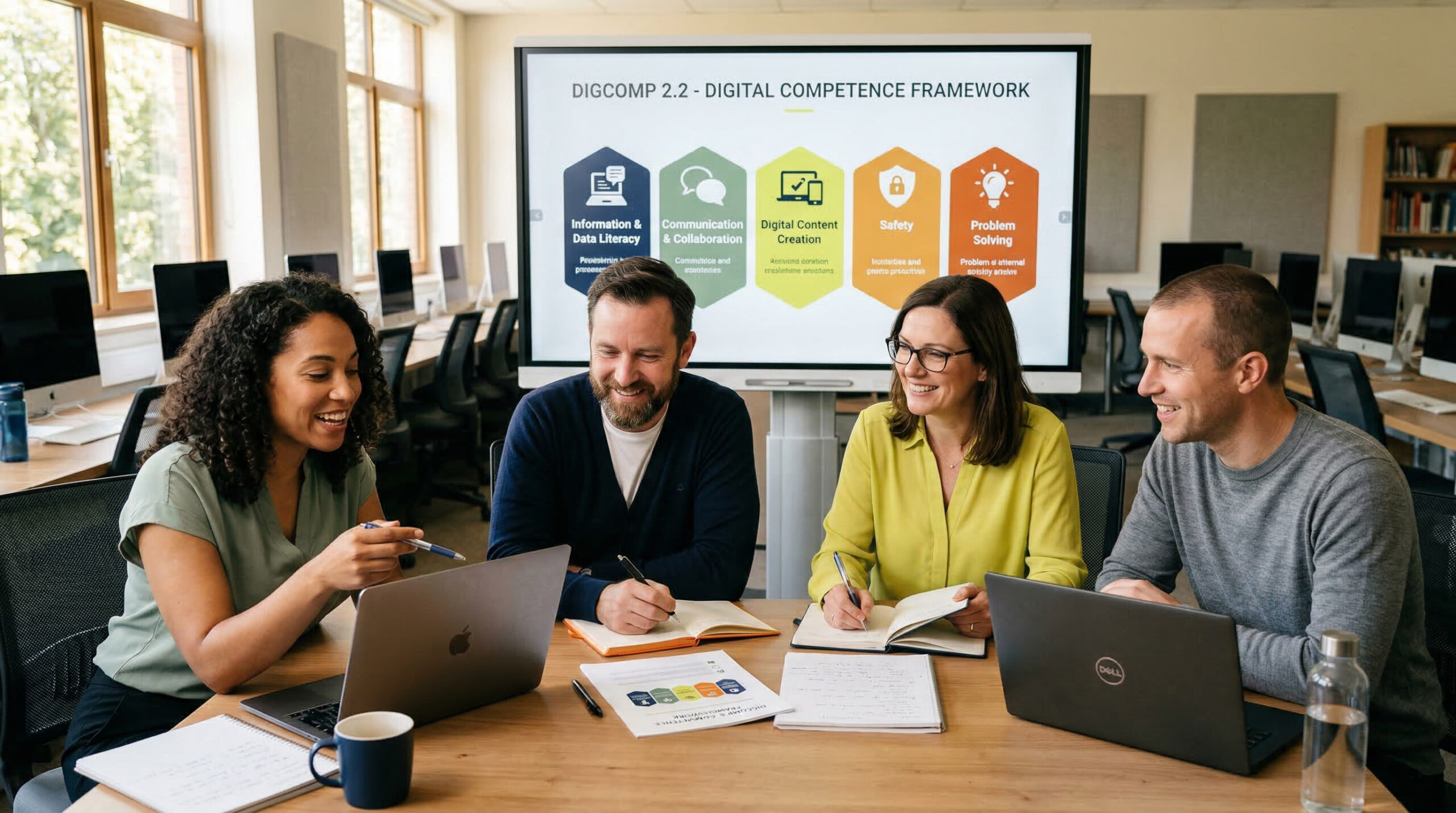 Docenti al corso di Alfabetizzazione Digitale