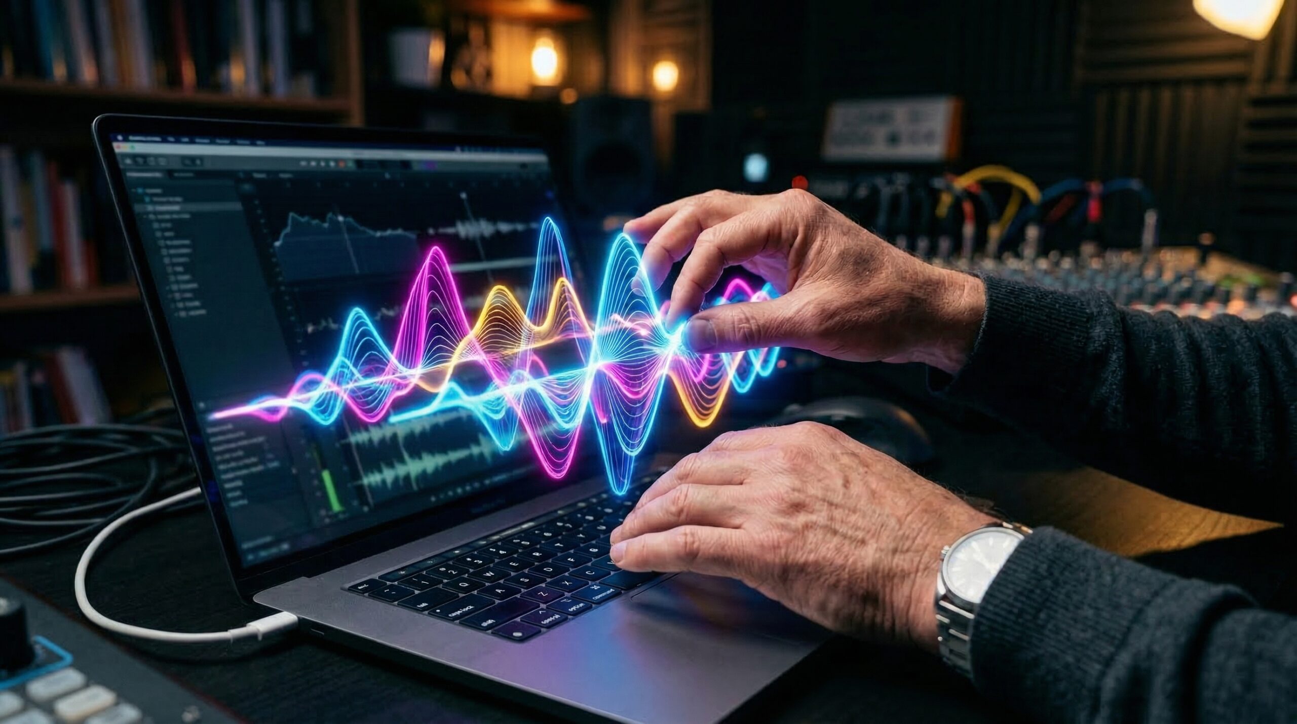 Schermata di Moises.ai con funzioni accordi e metronomo