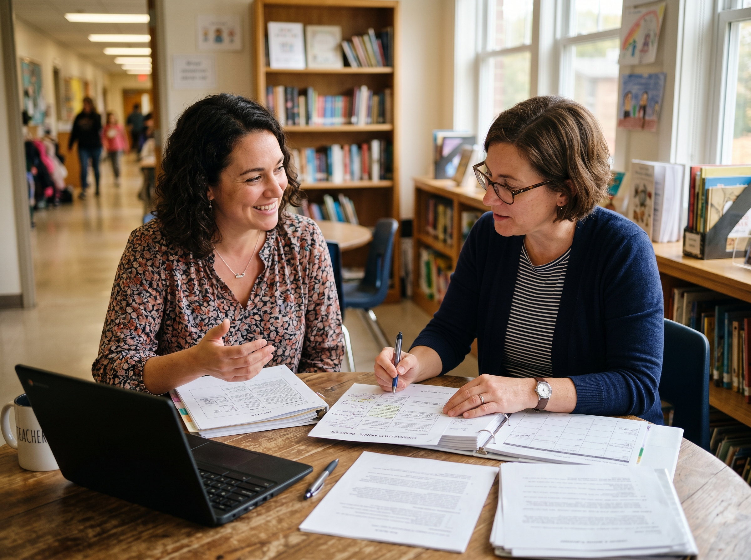 Docenti di primaria e secondaria che collaborano per la stesura del Curricolo Verticale