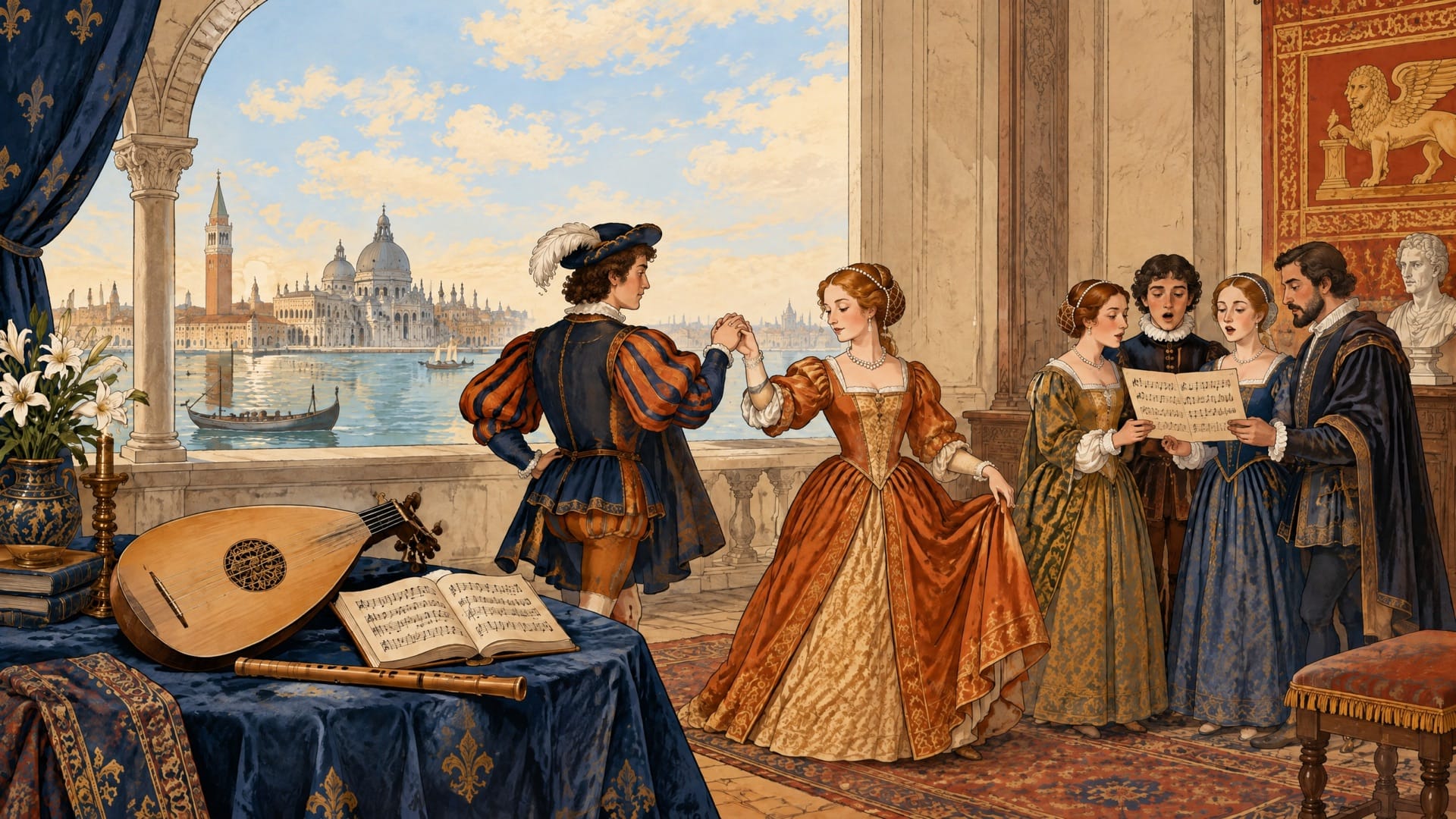 MusicLab Tematico Il Perfetto Cortigiano: un liuto, uno spartito a stampa del Cinquecento e la laguna di Venezia